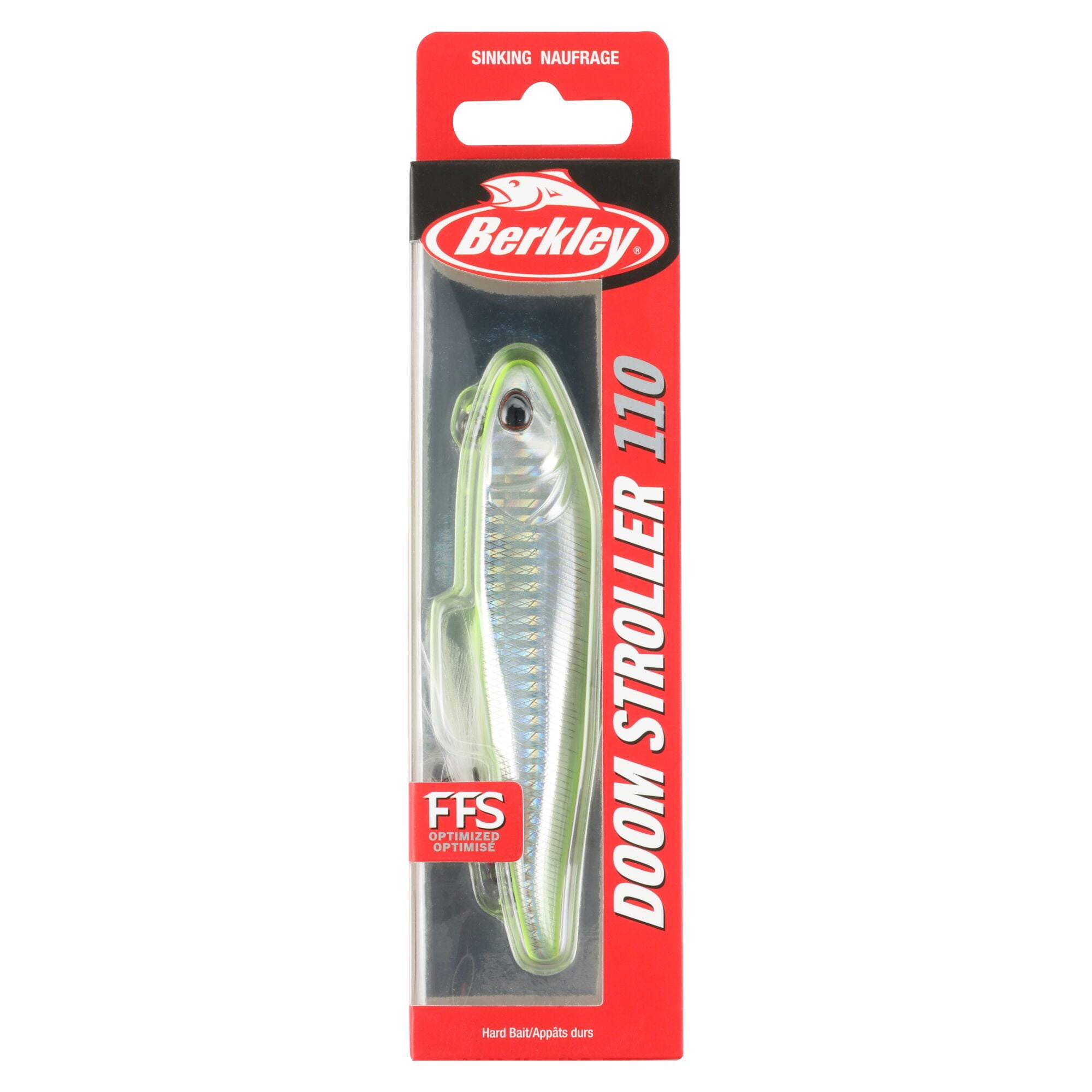 Berkley Doom Stroller Fishing Lure, 4.3 in, Silver Citrus (1-count)