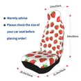 thumbnail image 4 of Sikiie Strawberries Car Seat Protector 2 Pack Car Seat Cushion Mat, Car Seat Covers for SUV, Truck, Van, 4 of 7