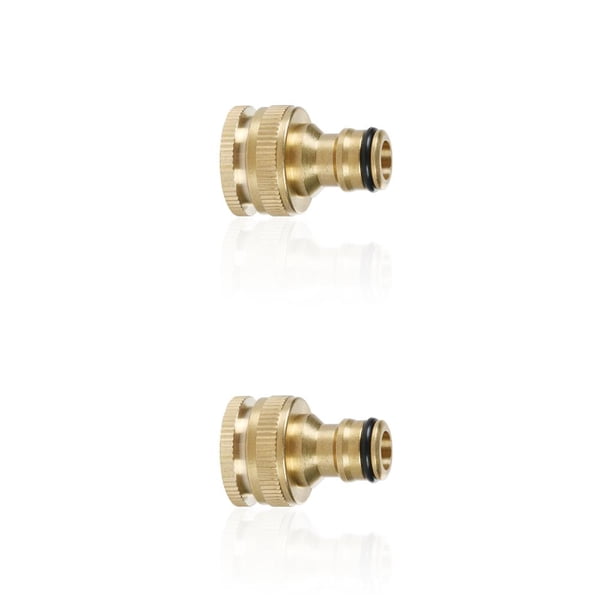 Bewildely Connector Garden Multifunctional Adapters Pure Fittings Copper Agriculture Wear-resistant Repair Irrigation Washing Como se muestra 2piezas Bewildely CBP482725