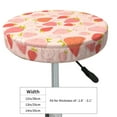 thumbnail image 4 of Fotbe Strawberry Stool Covers Round,Waterproof Round Bar Stool Covers Bar Chair Covers Washable Stool Cushion Slipcover for 12-14 Inch Chair-12 inch, 4 of 7