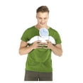 thumbnail image 2 of Beforesun Men's Baby Carrier Soothe V Neck Short Sleeve Kangaroo T Shirt(Green，L）, 2 of 5