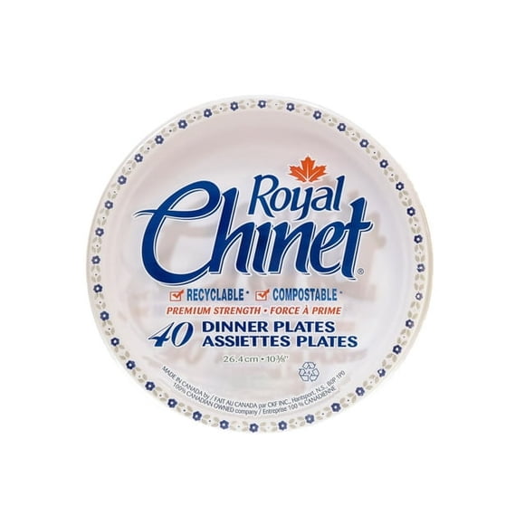 Royal Chinet Dinner Plates