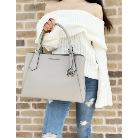 Michael Kors Kimberly Large East West Satchel Pearl Grey