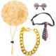 thumbnail image 1 of 1 set Fashion Pet Cat Cosplay gafas de sol mascotas de sol, 1 of 6