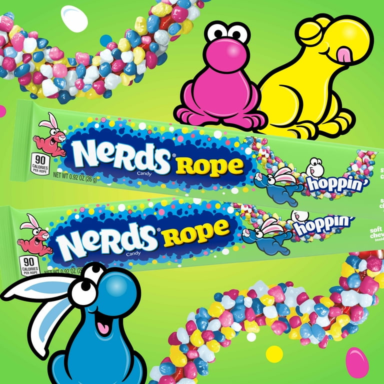 Nerds Rope Easter-Themed Crunchy, Chewy, Gummy Candy, .92 oz Nerds Rope Easter-Themed Crunchy, Chewy, Gummy Candy, .92 oz