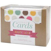 American Crafts Marvelous 4" x 6" Boxed Cards, 40 Count