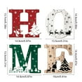 thumbnail image 2 of Wooden Christmas Ornaments Wall Decoration, Home Letter Pendant, Vintage Holiday Decor, Festive Christmas Gift for Porch Living Room Fireplace, 2 of 7