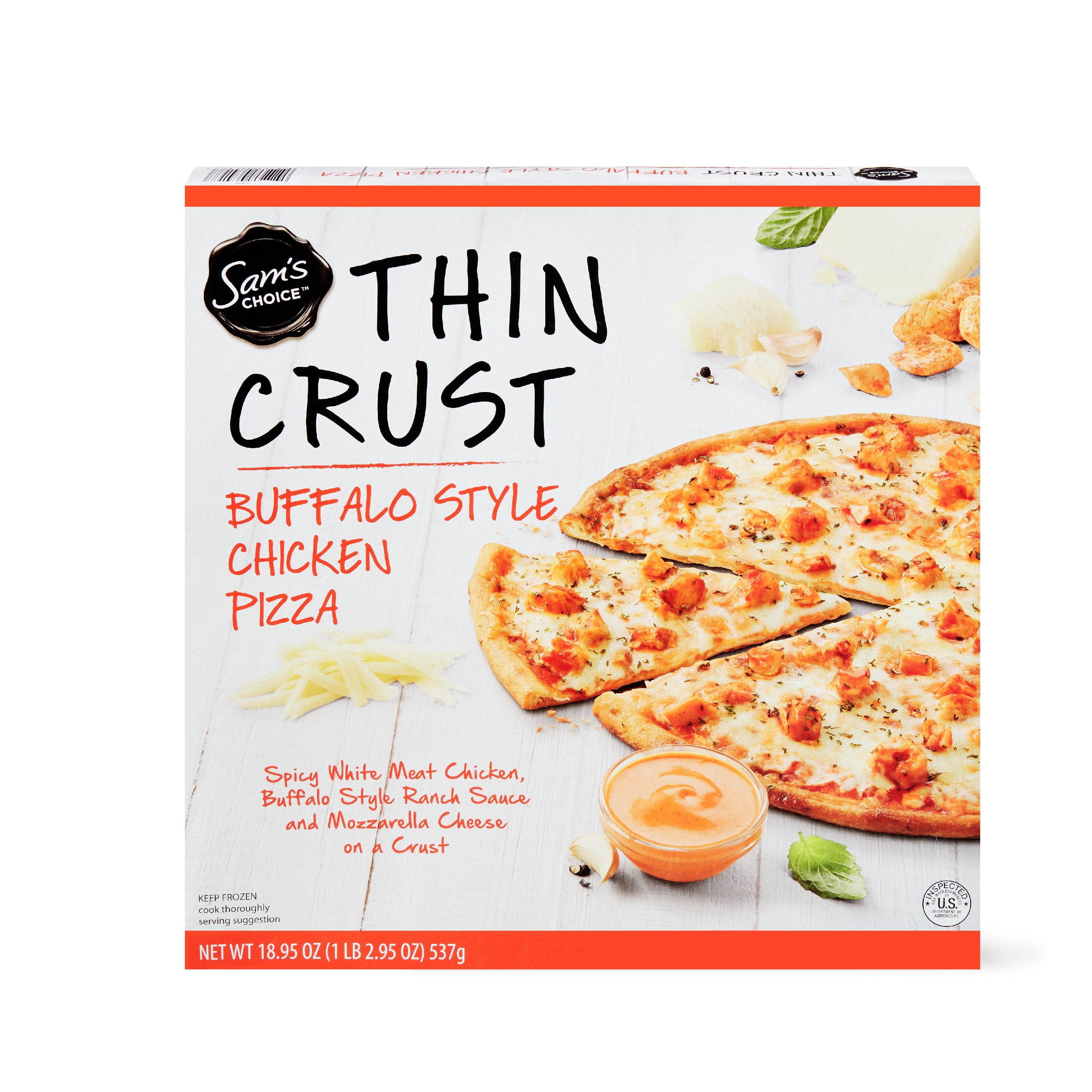 Sam S Choice Thin Crust Buffalo Style Chicken Pizza 18 95 Oz Walmart Com Walmart Com