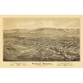 thumbnail image 4 of Everts 14x10 Black Modern Wood Framed Wall Art Titled - Walla Walla Washington - Everts 1876, 4 of 6