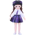 thumbnail image 2 of Muñeca BJD perfecl 23 cm ropa de juego Vestido conjunto de ropa púrpura, 2 of 4