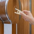 thumbnail image 2 of Miangastore 2pcs Universal Paper Towel Dispenser Key Replacement Plastic Toilet Paper Tissue Dispenser Key for Commercial Office Building Maintenance, 2 of 9