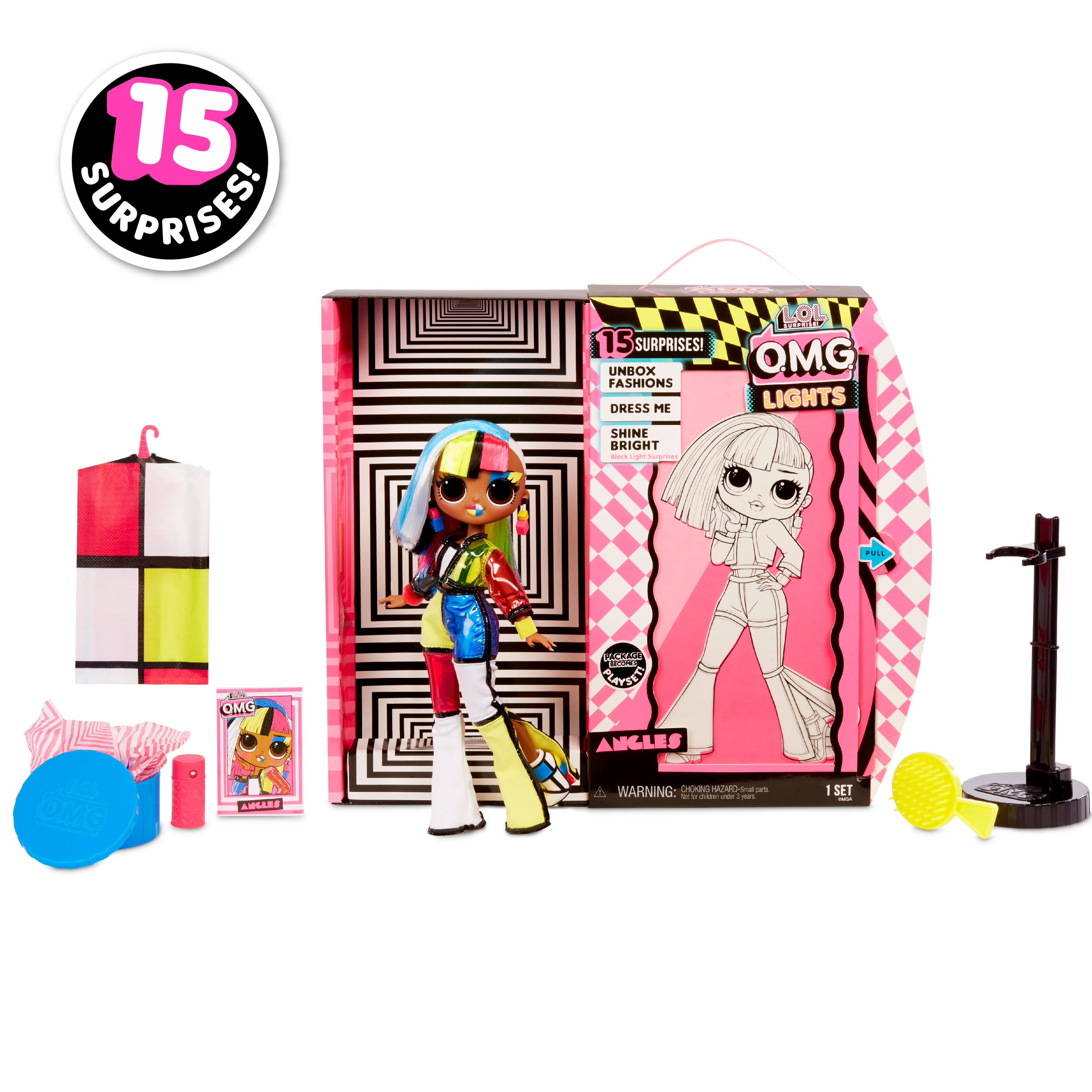 LOL Surprise OMG Lights Angles Fashion Doll With 15 Surprises, Great Gift for Kids Ages 4 5 6+ - image 3 of 7