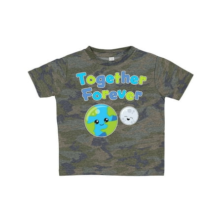 

Inktastic Together Forever-Earth and Moon Gift Toddler Boy or Toddler Girl T-Shirt