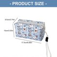thumbnail image 3 of Large Capacity Canvas Pencil Case Zippered Fabric Pen Pouches Portable Cosmetic Organiser Bag For School Office Travel Multicolor, 3 of 4