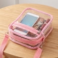 thumbnail image 5 of Clear Crossbody Purse Bag Bulk Stadium Approved 8"x 5.9" PVC Purse Bag with Strap for Travel Stadium Concerts Festival, 5 of 7