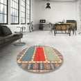 thumbnail image 4 of Ahgly Company Machine Washable Indoor Rectangle Contemporary Cherry Red Area Rugs, 5' x 8', 4 of 7