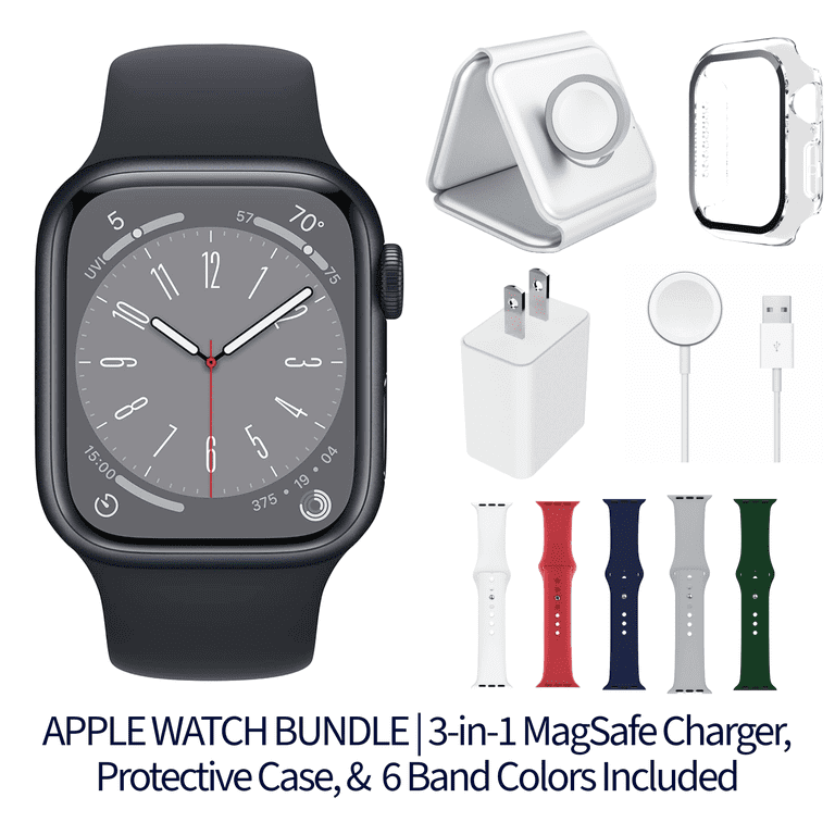 Restored Apple Watch Series 8 Bundle – 45mm Gps + Cellular