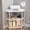 White, variant on Corner Printer Stand Table Black Adjustable Storage For Home Office