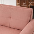thumbnail image 2 of LONTAI 65" W Loveseat Sofa, Mid Century Modern Love Seat Couches for Living Room, Button Tufted Upholstered Sofa Couch for Bedroom, Soft Love Seats Furniture, Pink, 2 of 9
