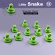 thumbnail image 3 of Figuras de acción de animales de Navidad, 10 unidades, dinosaurios, capibara, conejo, ardilla, zorro, oveja, gato, rana, tortuga, serpiente, 3 of 5