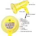 thumbnail image 4 of 20W Wireless Megaphone with Siren, 240s Recording & Strap for IndoorOutdoor Use, 4 of 8