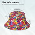 thumbnail image 4 of Daiia Colorful Bananas Pattern Bucket Hat - Trendy Cotton Sun Hat for Beach, Golf, Fishing - Fun Outdoor Vacation Boonie for Men and Women, 4 of 9