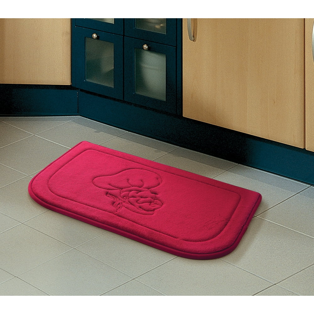 Modern Kitchen Memory Foam Floor Mat Rug Head Chef