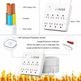 thumbnail image 4 of 14-in-1 Power Strip with 8 Outlets & 6 USB Ports (4 USB-A + 2 Type-C), 5.9ft Extension Cord, 2500W Surge Protector, Overload Protection, Wall Mountable for Home Office Desk Bedroom, 4 of 5