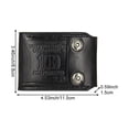 thumbnail image 2 of vlrwzc Men's Short Wallet Pressure Change Magnetic Buckle Wallet Double Line Foldable PU Leather Wallet Hundred Dollar Bill Wallet, 2 of 7