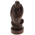 thumbnail image 2 of Estatuilla de Buda tallada en madera hecha a mano escultura Animal adorno de escritorio creativo kusrkot Escultura de la estatua de Buda de madera, 2 of 7