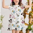 thumbnail image 1 of Vestido de niña, vestido de verano para niña, vestido de princesa para niña de 2 a 12 años, vestido informal con estampado de Donald, precio bajo para mujer 5T heqiyong CONDUJO, 1 of 2