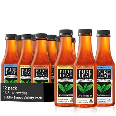 Pure Leaf, Subtly Sweet Lemon Tea, 18.5 oz, 12 Pack - Walmart.com