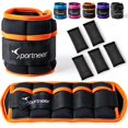 thumbnail image 1 of Sportneer Pesas ajustables para tobillos, 1 par 2 4 6 8 10 libras, correas de peso para piernas para mujeres y hombres, juego de pesas para tobillos con peso para gimnasio, fitness, entrenamiento, cam, 1 of 4