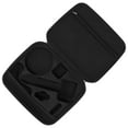thumbnail image 4 of Caja rígida para secador de pelo, estuche de almacenamiento de viaje portátil, organizador de regalos con mango exterior, color negro, 4 of 8