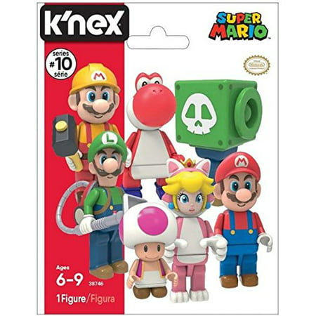 K'Nex Super Mario Mystery Bag - Series 10 (1 Mystery Figure Per Bag), Build your favorite Super Mario characters! By Super Mario Brothers From
