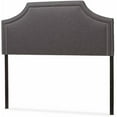 thumbnail image 3 of Baxton Studio Avignon Modern and Contemporary Dark Grey Fabric Upholstered Full Size Headboard, 3 of 4
