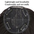 thumbnail image 3 of Wig Piece Female Top Hair Piece Invisible Natural for Girls Women Without Bangs, 3 of 5