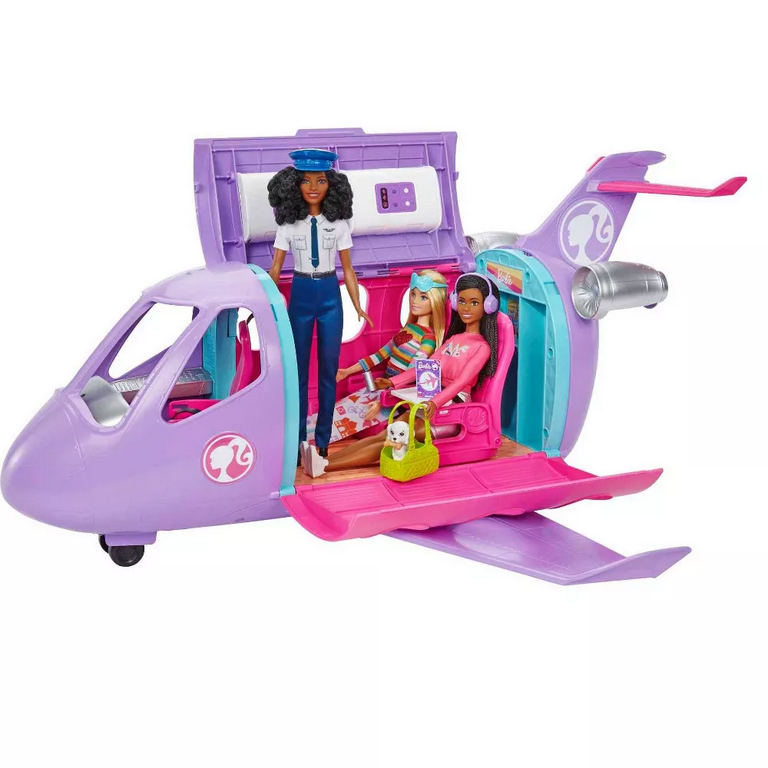 Mattel Barbie Airplane Adventures Doll Playset, Pink, 11