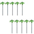 thumbnail image 1 of Green Screw-Type Tent Spikes, Tent Spikes, Metal Threaded Tent Spikes, Heavy-Duty Tent Spikes, 1 of 4