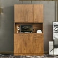 thumbnail image 6 of Durable Walnut Wardrobe with 6 Doors - Ideal Bedroom Storage Solution, 6 of 6