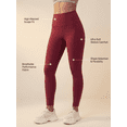 thumbnail image 2 of Women’s High Waist Tummy Control Leggings, Moisture Wicking Activewear, 2 of 7