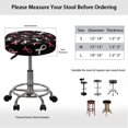 thumbnail image 6 of FUIALDOLG Pink White Awareness Ribbons Polyester Bar Stool Slipcover with Breathable, With Elastic Bands Anti Scratch Bar Stool Covers Round for Kitchen, 6 of 6