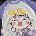 thumbnail image 7 of KPOPLK Baby Boy Summer Clothes 12-18 Months Cute Outfit Summer Kids Patchwork Short Sleeve T-Shirt and Shorts Cool Short Sets Size 5-6 Years,Purple, 7 of 7