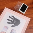 thumbnail image 1 of OUNONA 1Pack Baby Handprint Frame Pink PVC Growth Record Photo Frame for Infant 39x21in, 1 of 6