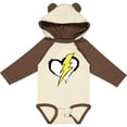 thumbnail image 3 of Inktastic Lightning Bolt Heart Boys or Girls Long Sleeve Baby Bodysuit, 3 of 5