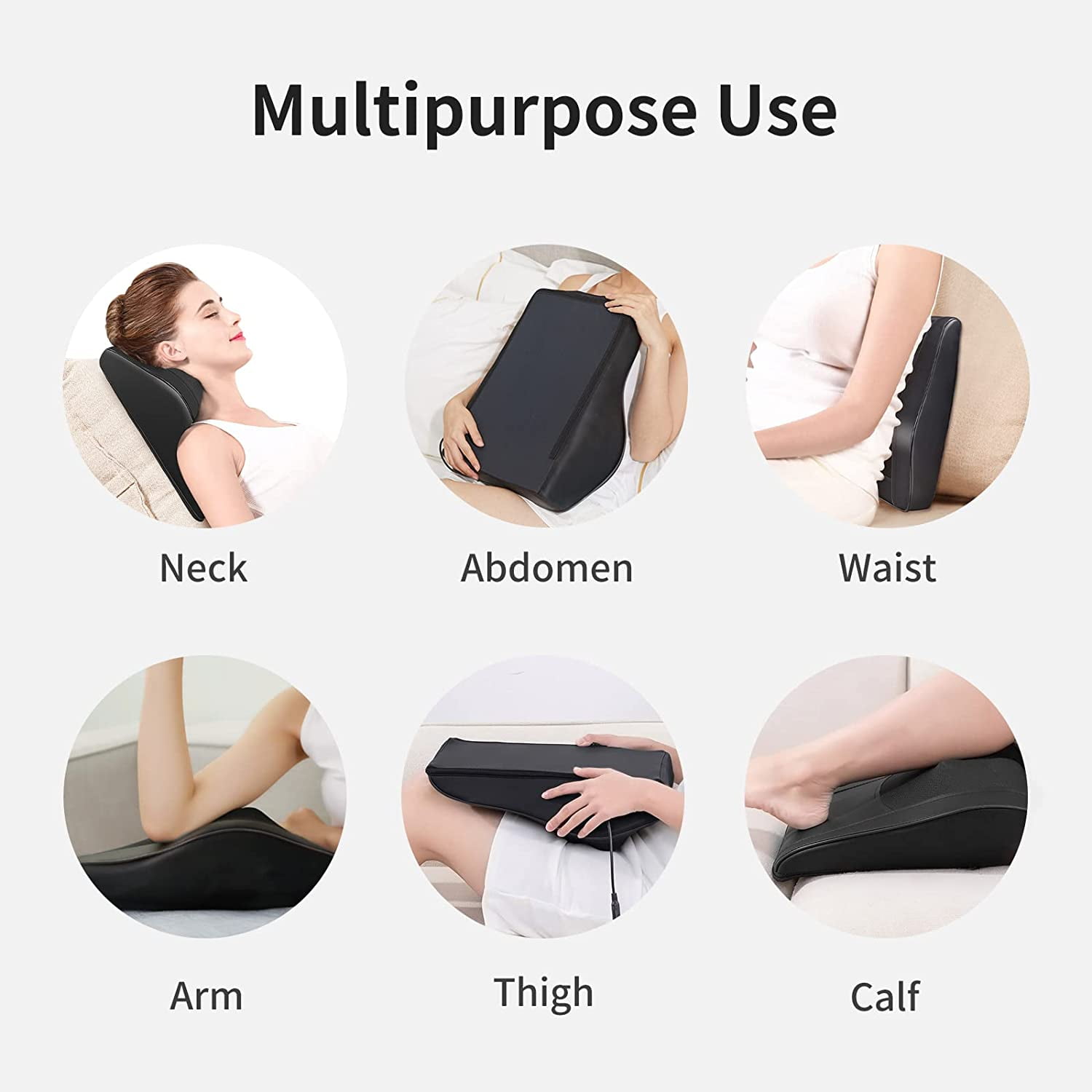 Boriwat Back Massager with Heat, Electric Massagers for Neck and Back, 3D  Kneading Massage Pillow for Back, Legs and Body Pain Relief, Neck Massager  for Home, Office, and Car, Gift for Mom