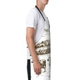thumbnail image 2 of Goofa Cows Grazing On The Meadow 2 Printed Waterproof Apron 33" Chef Aprons for Men Heavy Duty Chemical Work Apron Adjustable Bib Apron, 2 of 9