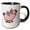 Black/White, variant on 3drose, Funny Cool Funky Pink Pig Cartoon, 11oz Mug