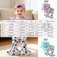 thumbnail image 6 of Newborn Infant Baby Girls Clothes Fall Winter Outfit Newborn Going Home Outfit Cute Cow Print Ruffle Romper and Long Pants Clothing Sets for Newborn Baby Girl 0 3 6 9 12 18 Months, 6 of 6