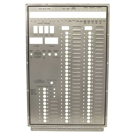 Marquis Boat Blank Switch Panel 5766527 | 16 1/2 x 25 1/4 Inch Silver